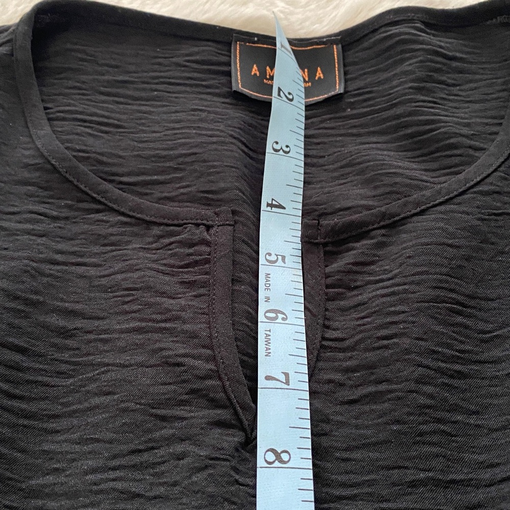 Amana Black Dress with Lace Sleeves Large - Picture 11 of 16